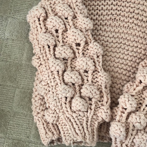 Goodnight Macaroon Pink Pom Pom Sweater One Size - Picture 4 of 5